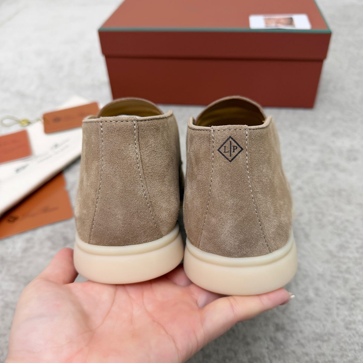Loro Piana Open Walk Suede Loafers