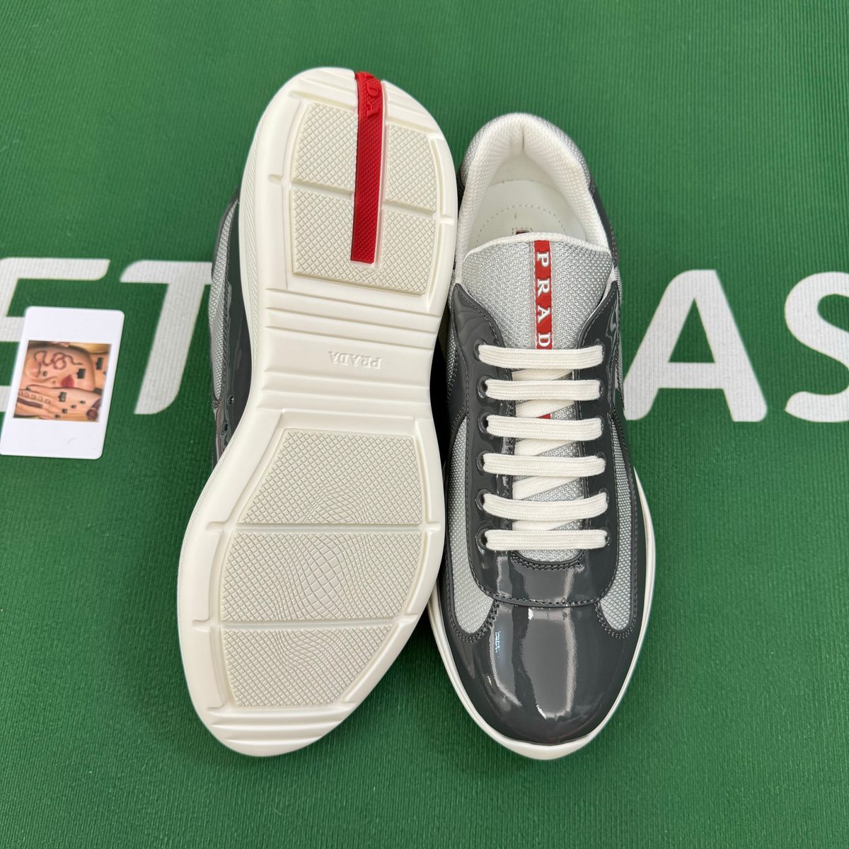 Prada Sport Black and Gray Sneakers