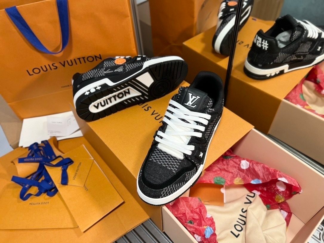 Louis Vuitton Black Mesh Sneaker