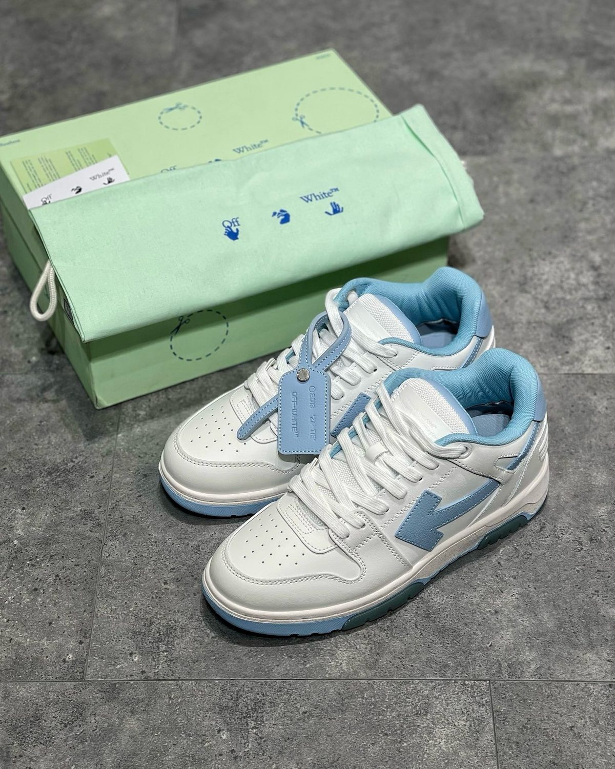 Off-White x New Balance 550 White Blue