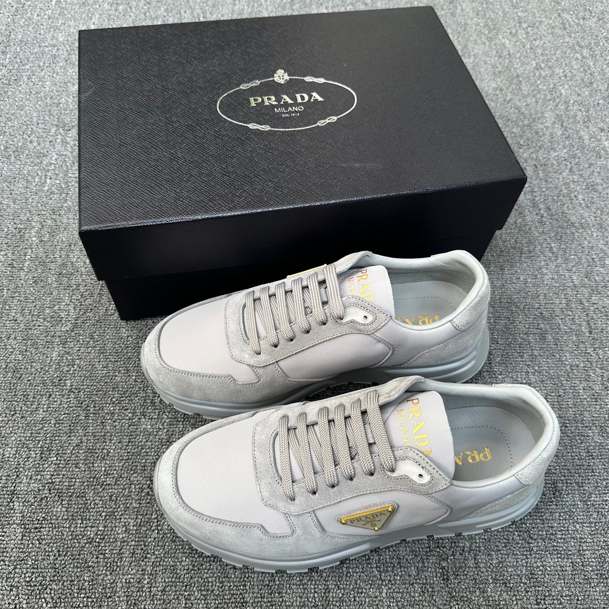 Prada Milano White Leather Sneakers