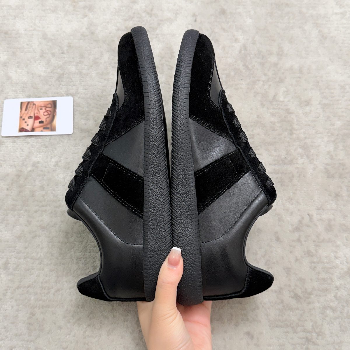 Veja V-10 Suede Leather Sneakers Black