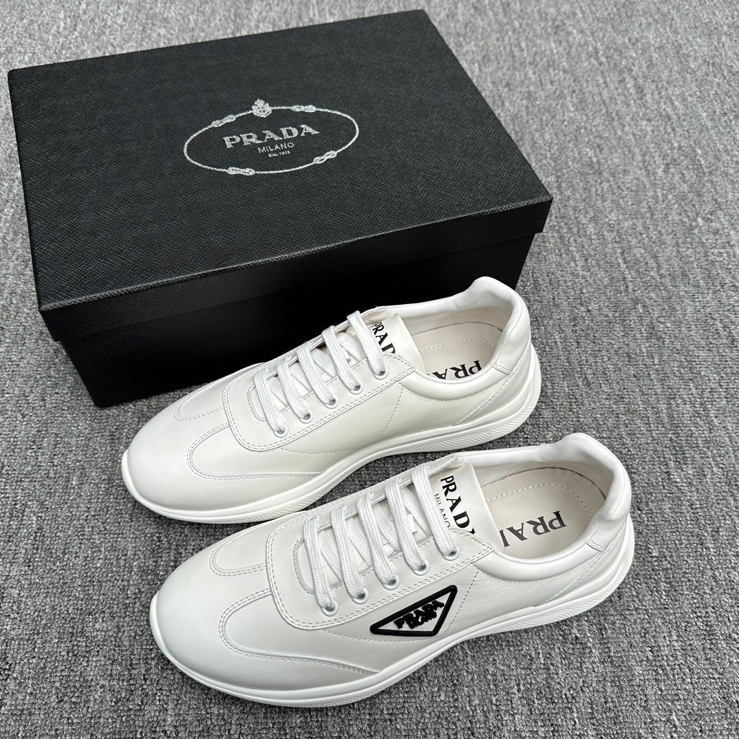 Prada Milano White Leather Sneaker