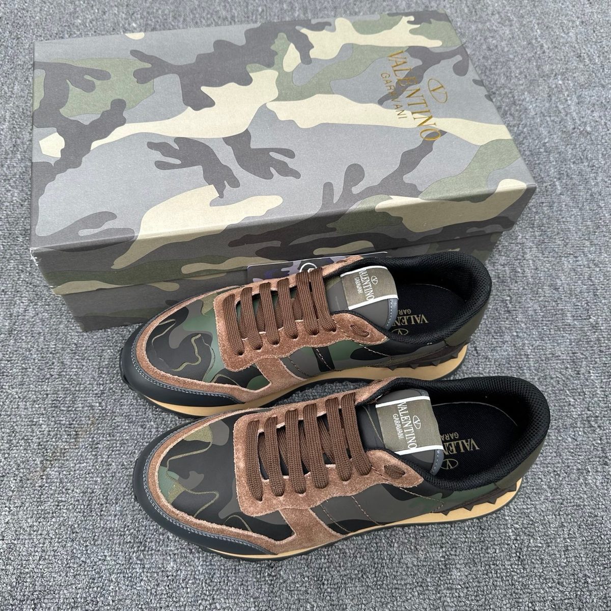 Valentino Garavani Camouflage Low-Top Sneakers