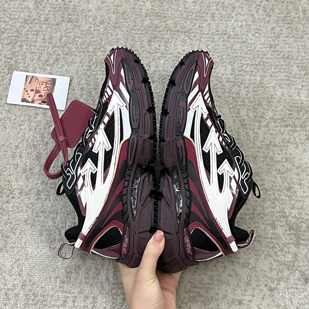 Off-White x Salomon XT-6 Burgundy White Black