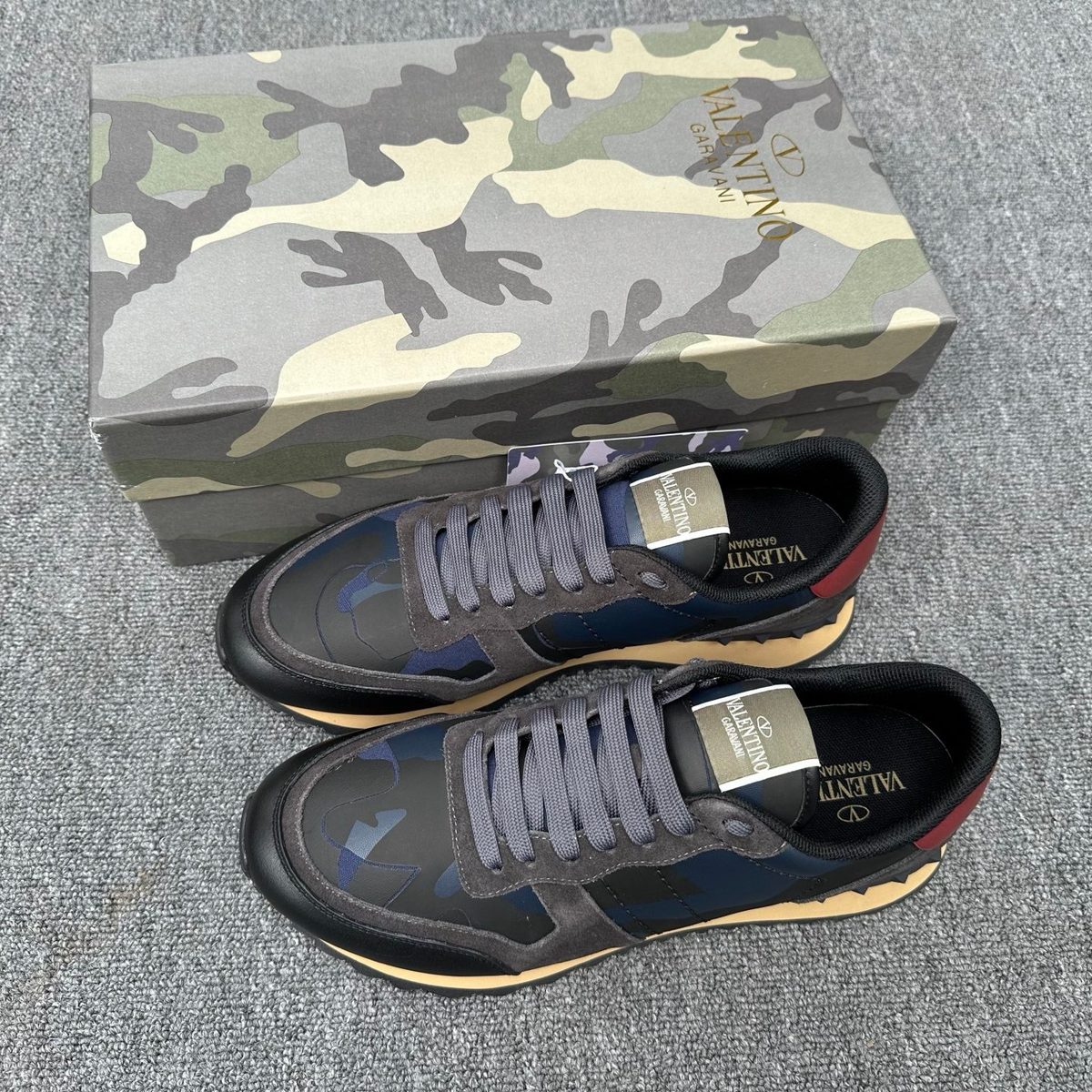 Valentino Garavani Camouflage Low-Top Sneakers