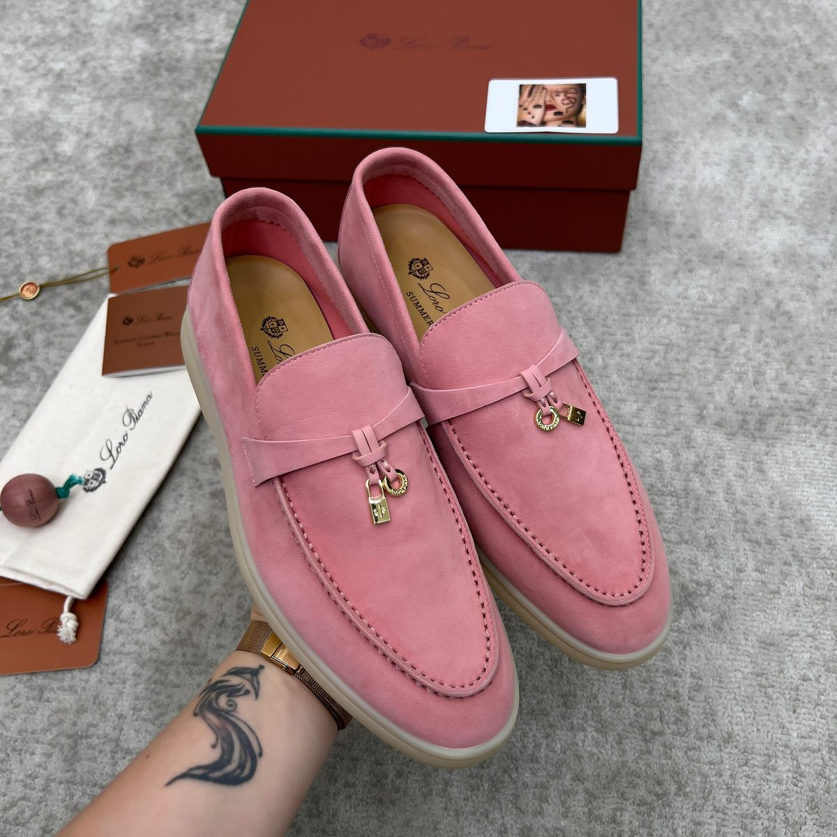 Loro Piana Summer Walk Suede Loafers