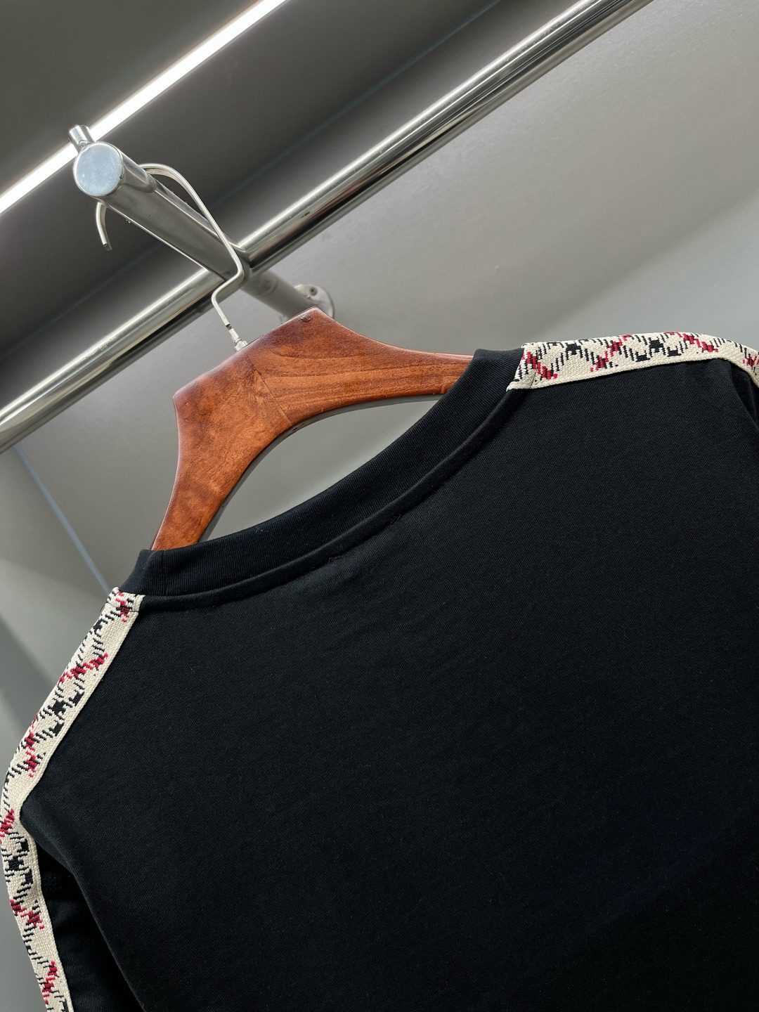 Burberry Monogram Stripe Black T-Shirt