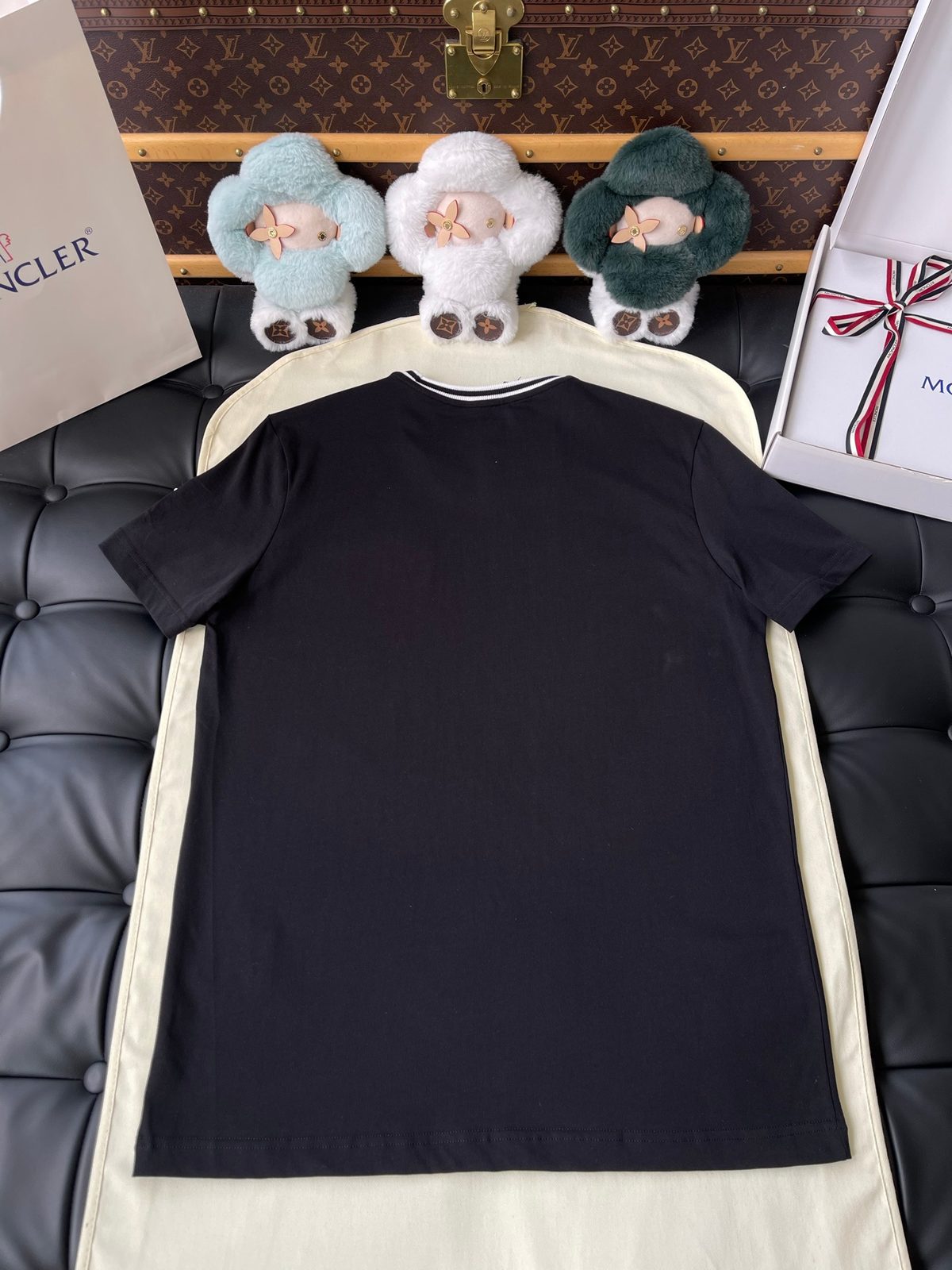 Moncler Colorblock T-Shirt Black Cream