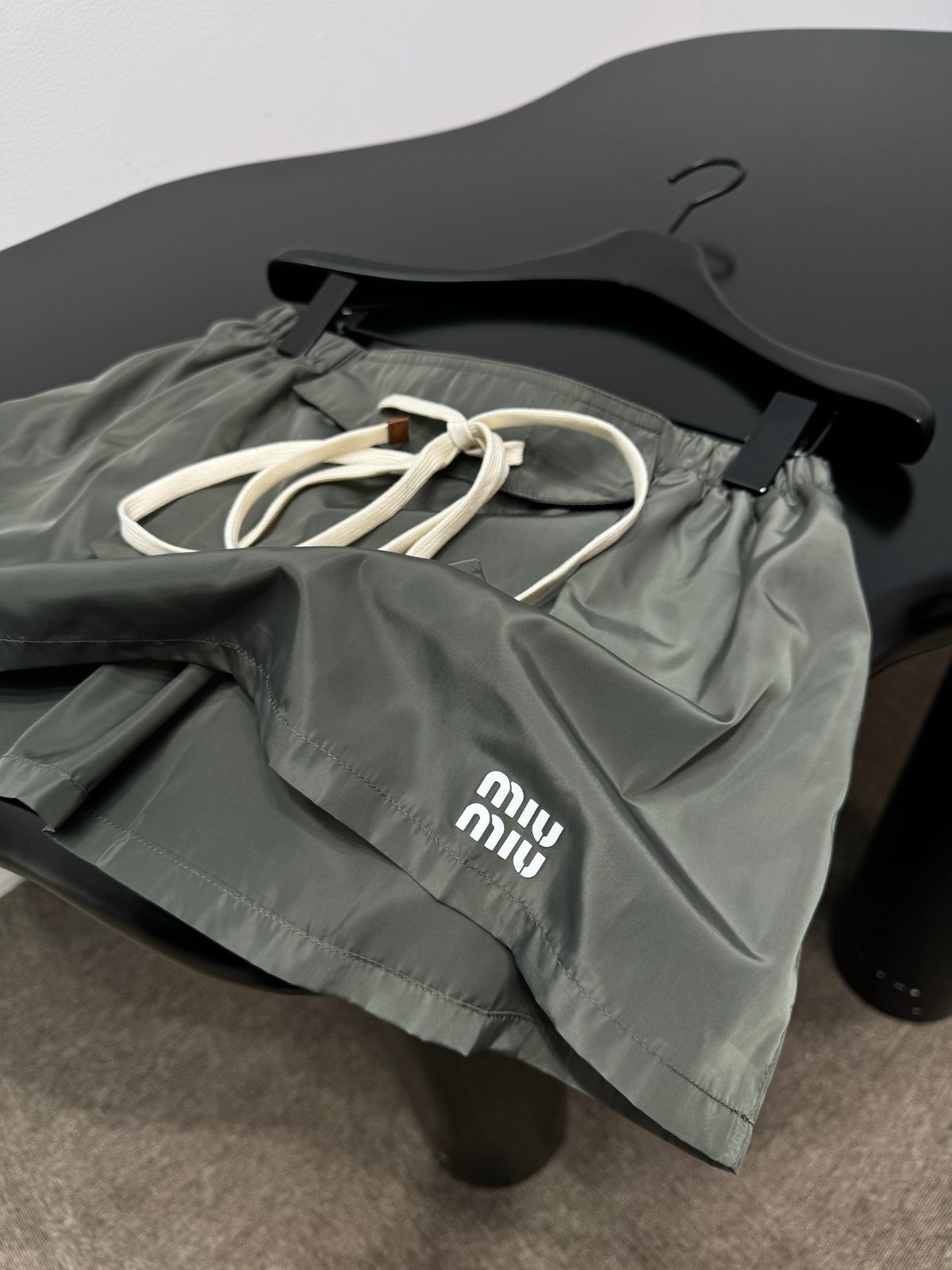 Miu Miu Nylon Drawstring Shorts