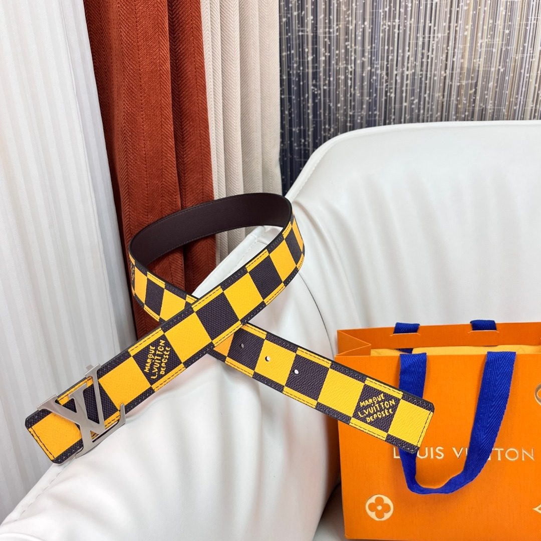 Louis Vuitton Damier Yellow Canvas Belt