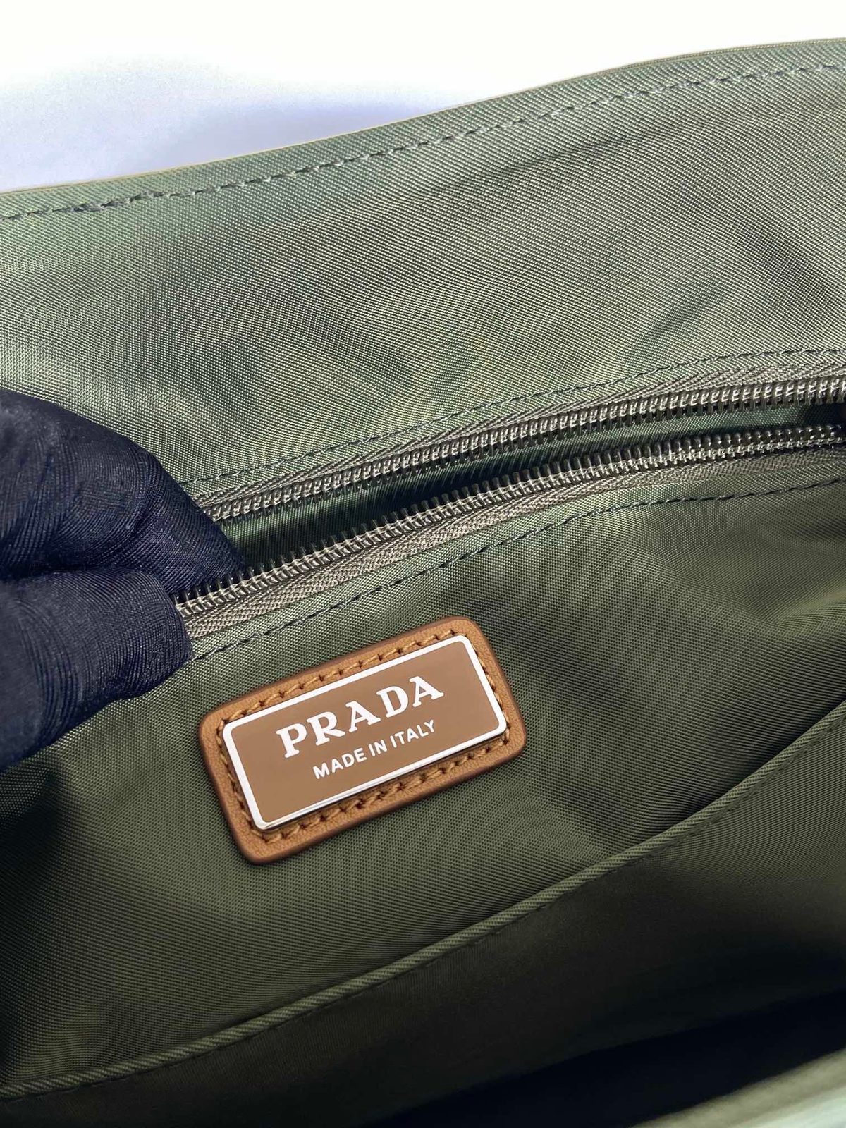 Prada Nylon Shoulder Bag Green