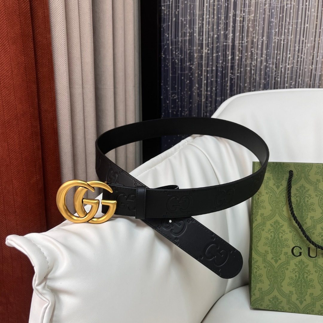 Gucci GG Marmont Leather Belt Black