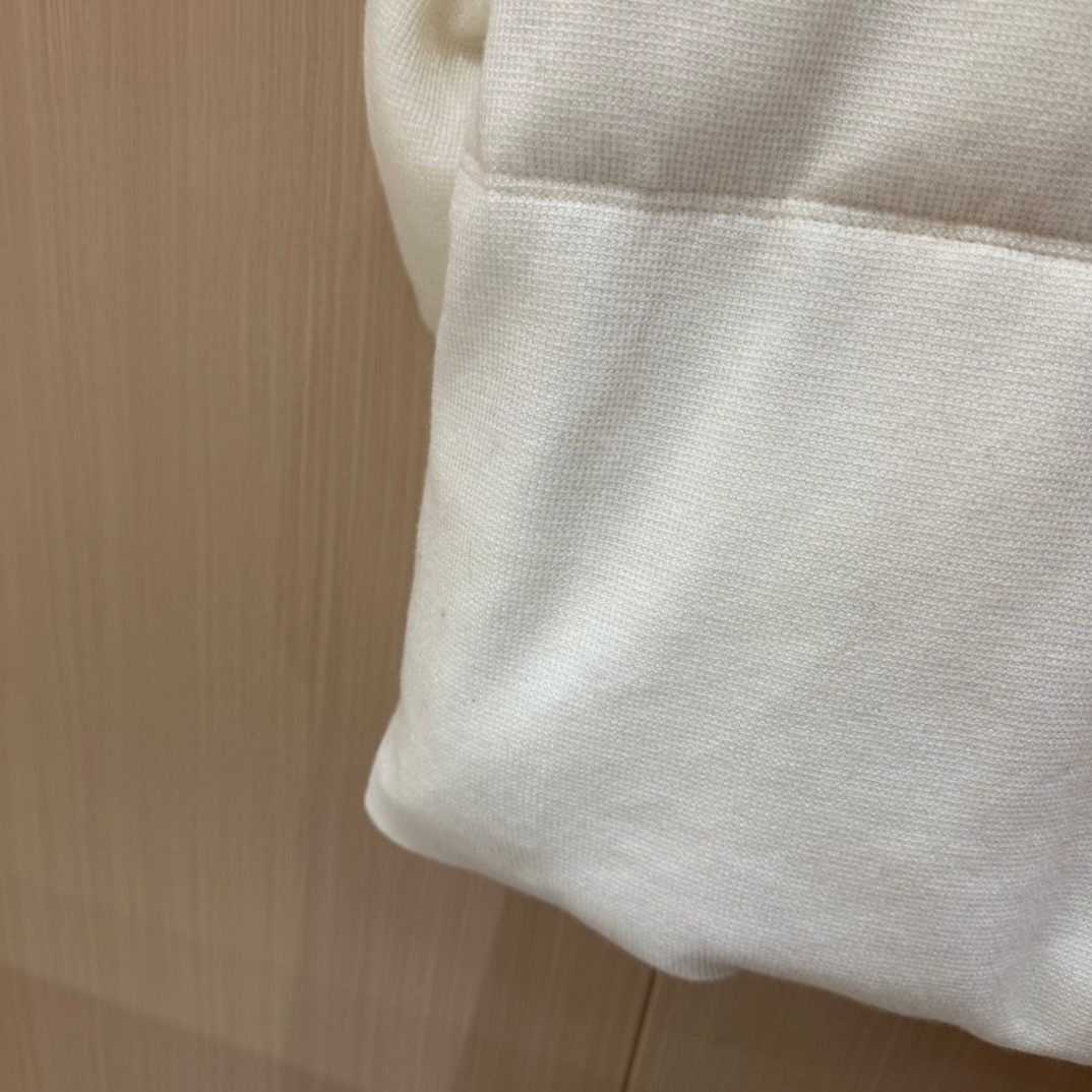 Cream Quilted Puffer Jacket with Turtleneck