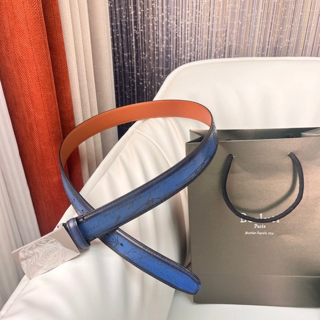 Berluti Reversible Leather Belt