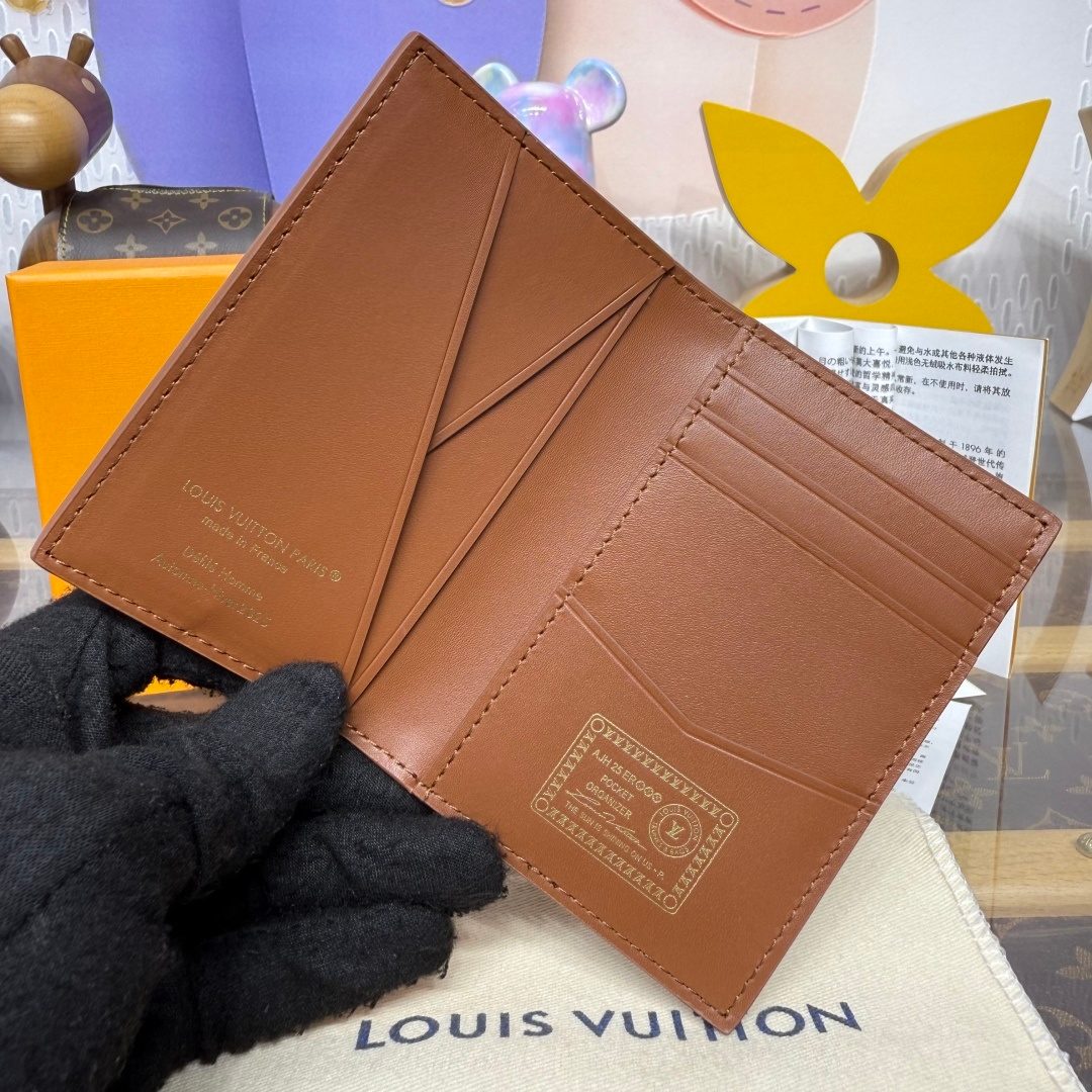 Louis Vuitton Leather Card Holder Wallet