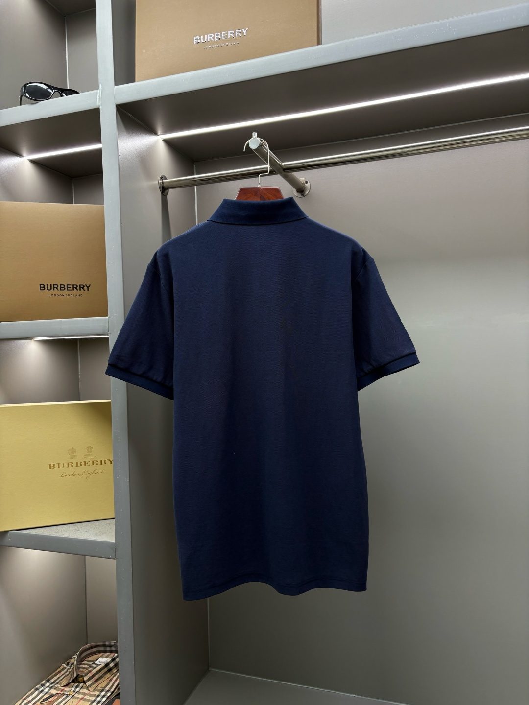Burberry Men's Navy Polo Shirt