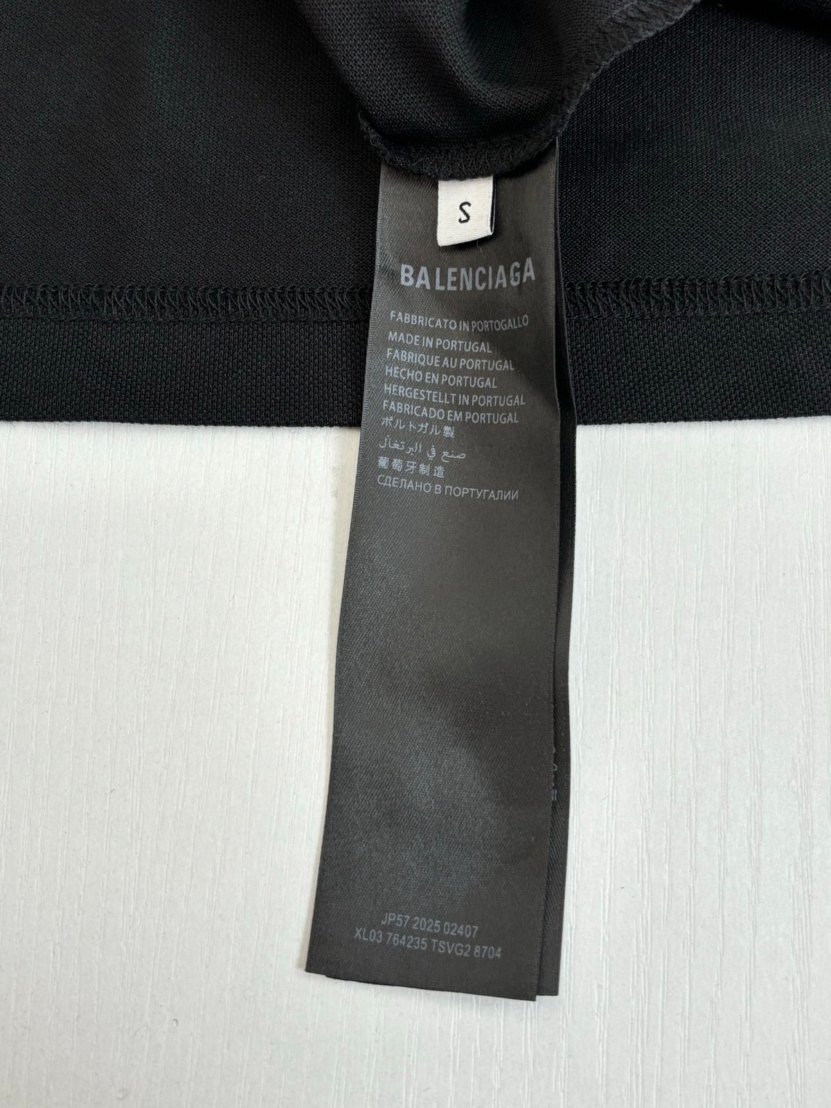 Balenciaga Black Logo Polo Shirt