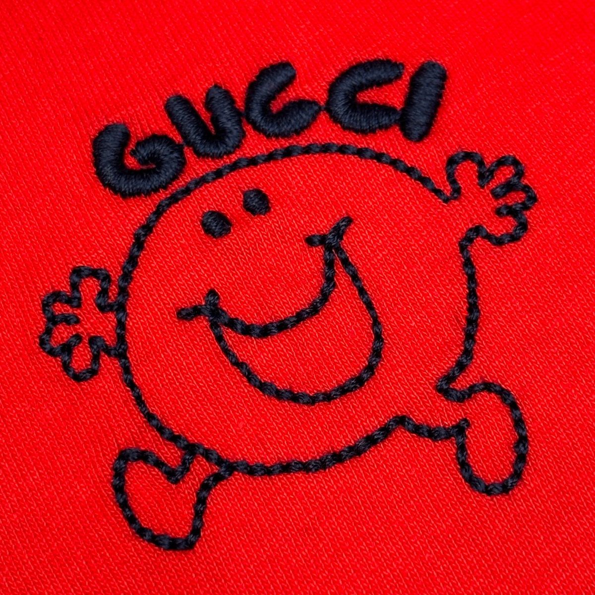 Gucci Ghost Print Red Cotton T-Shirt
