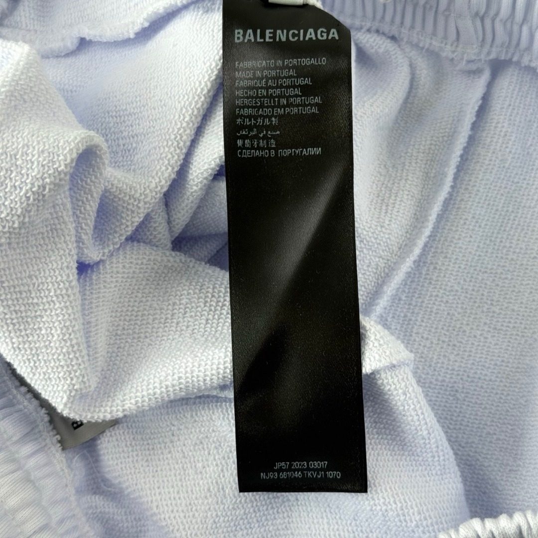 Balenciaga Paint Drip Cotton Shorts