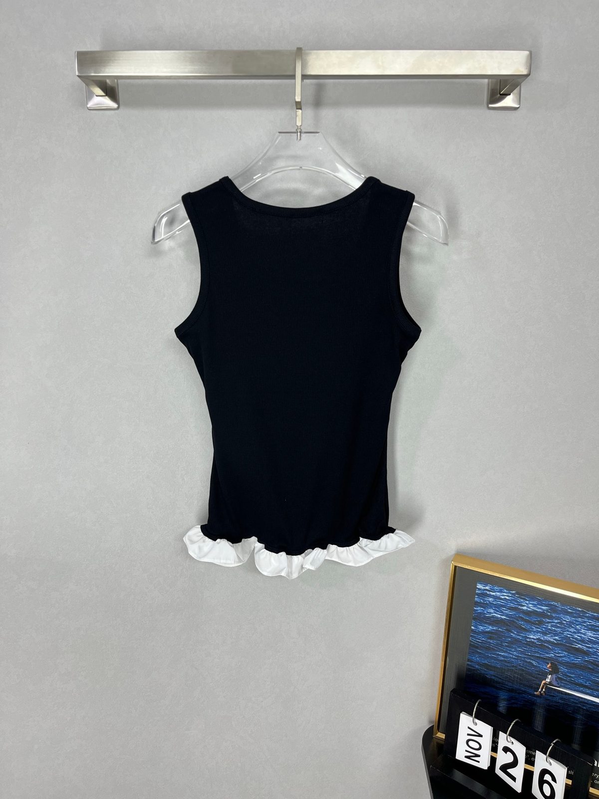 Louis Vuitton Monogram Ruffle Tank Top