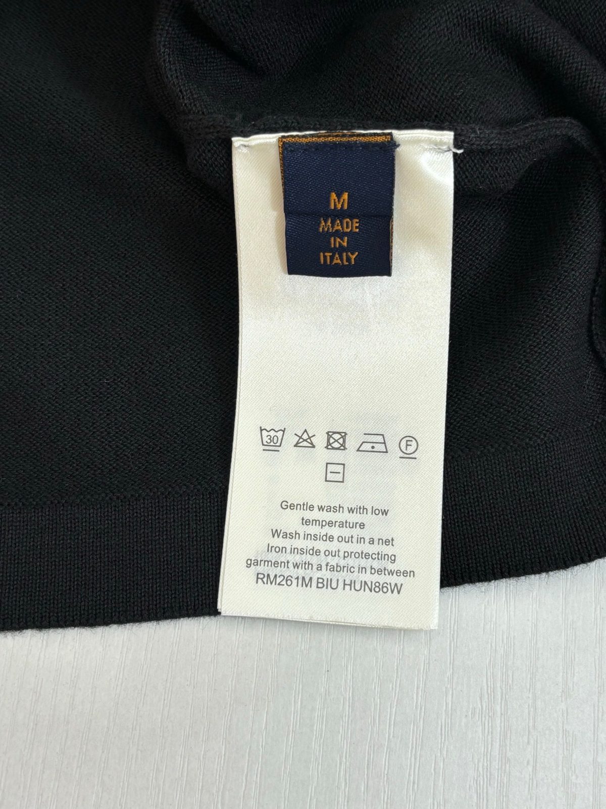 Luxury Black Crewneck T-Shirt with Pocket Detail