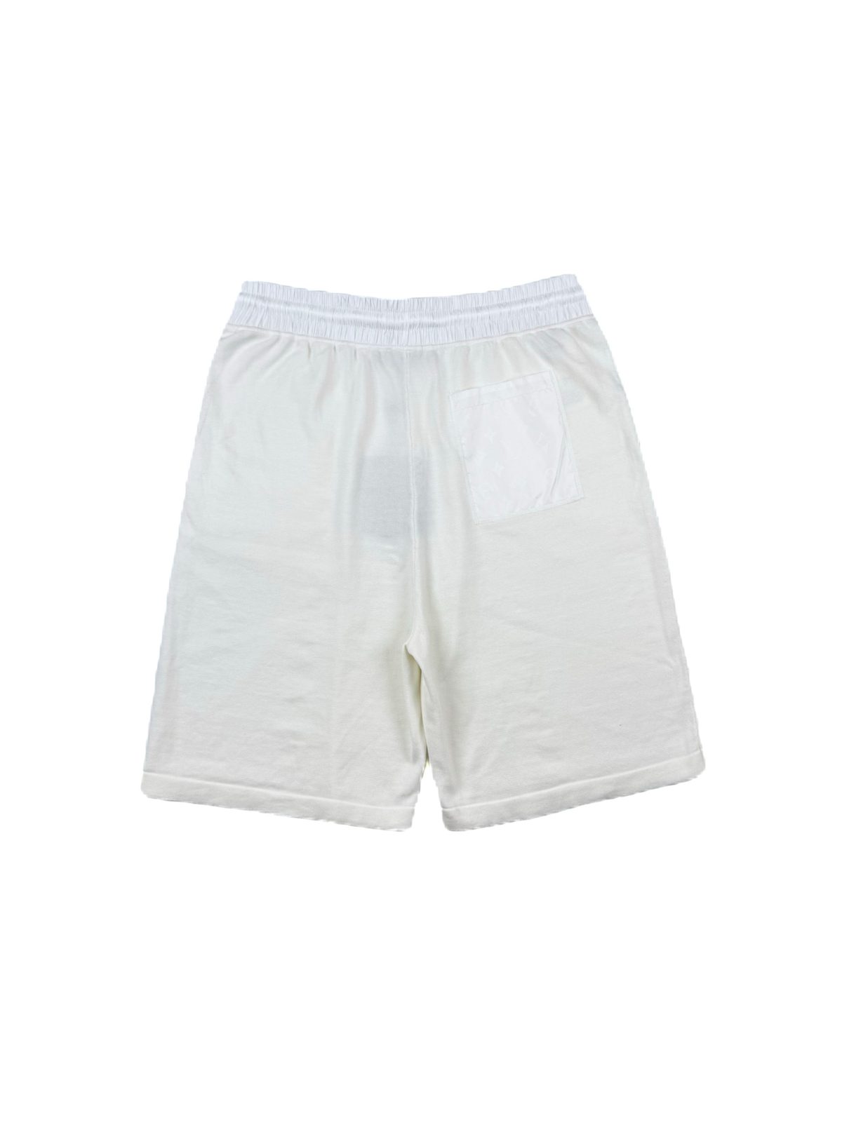 White Cotton Drawstring Shorts