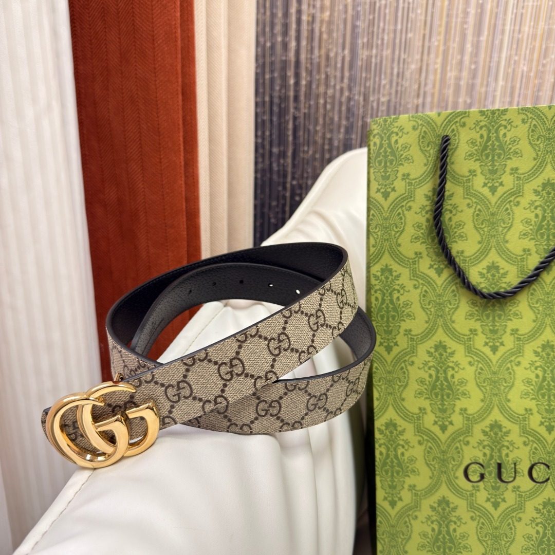 Gucci GG Marmont Leather Belt