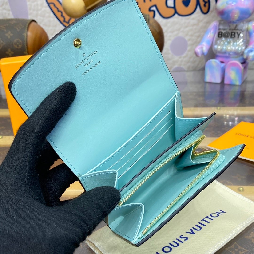 Louis Vuitton Capucines Compact Wallet Turquoise