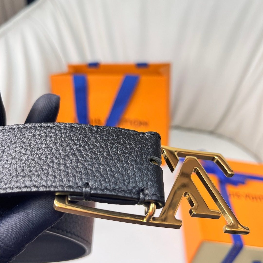 Louis Vuitton Damier Graphite Leather Belt