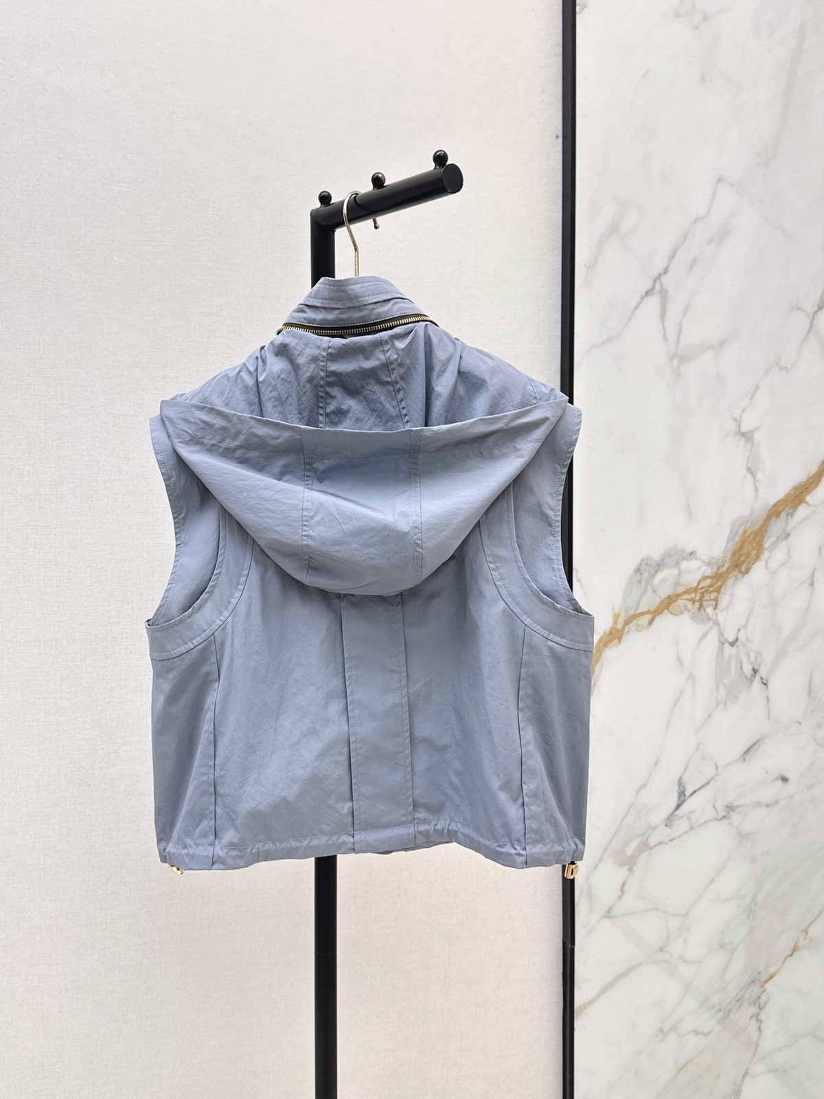 Louis Vuitton Light Blue Nylon Vest Jacket