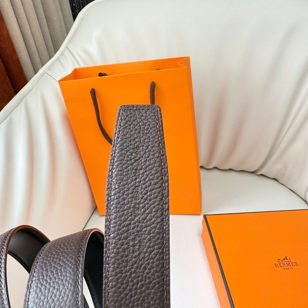 Hermès Taurillon Leather Reversible Belt