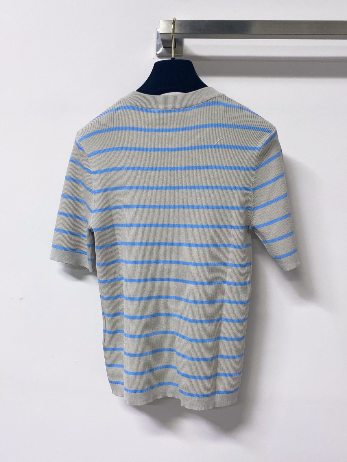 Prada Milano Striped Crewneck T-Shirt