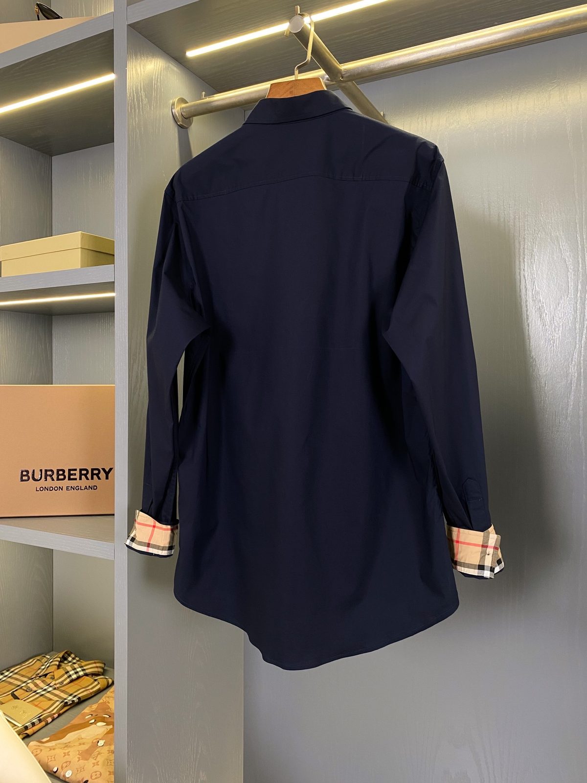 Burberry Vintage Check Cuff Cotton Shirt