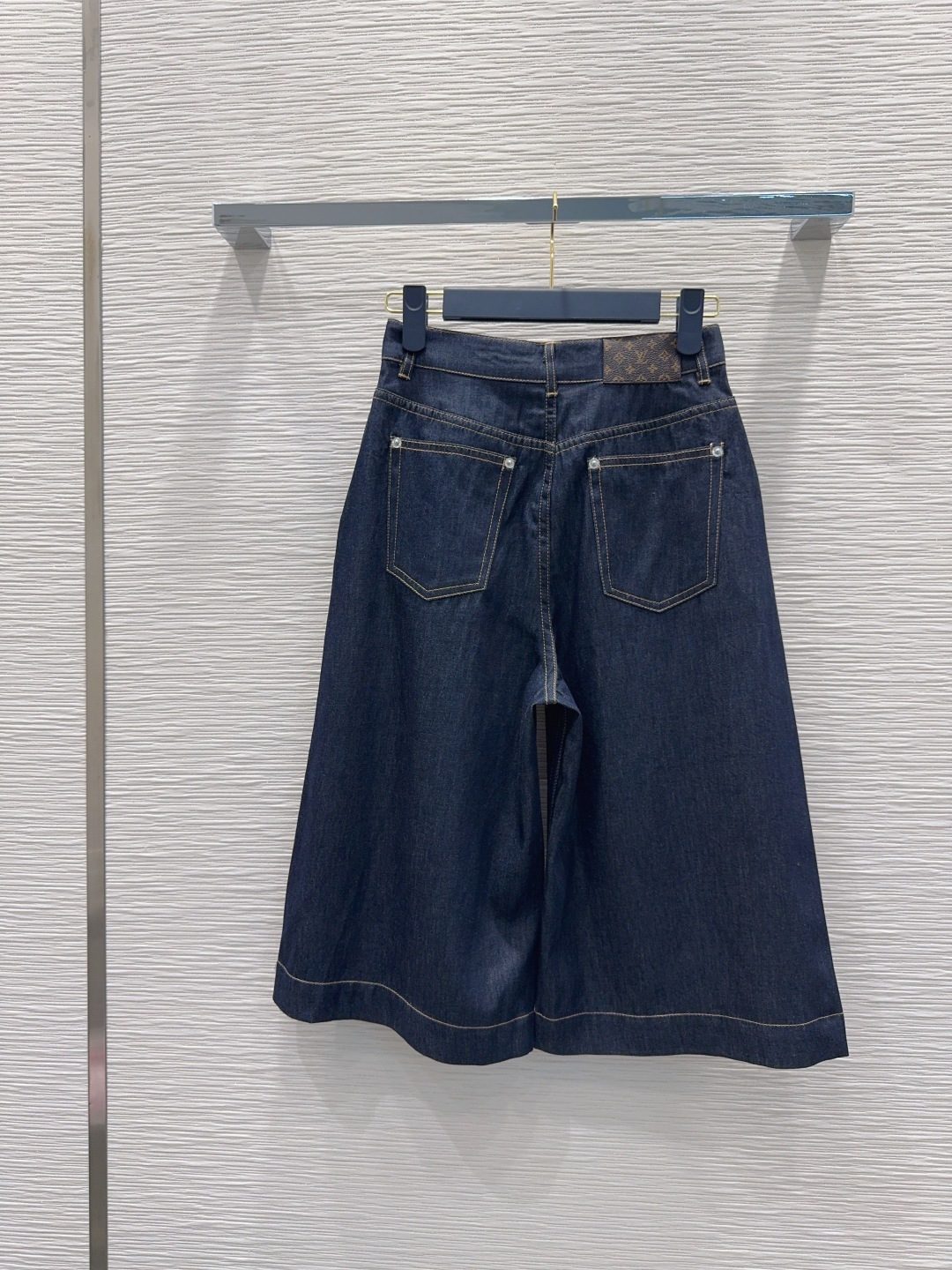 Louis Vuitton Monogram Denim A-Line Skirt