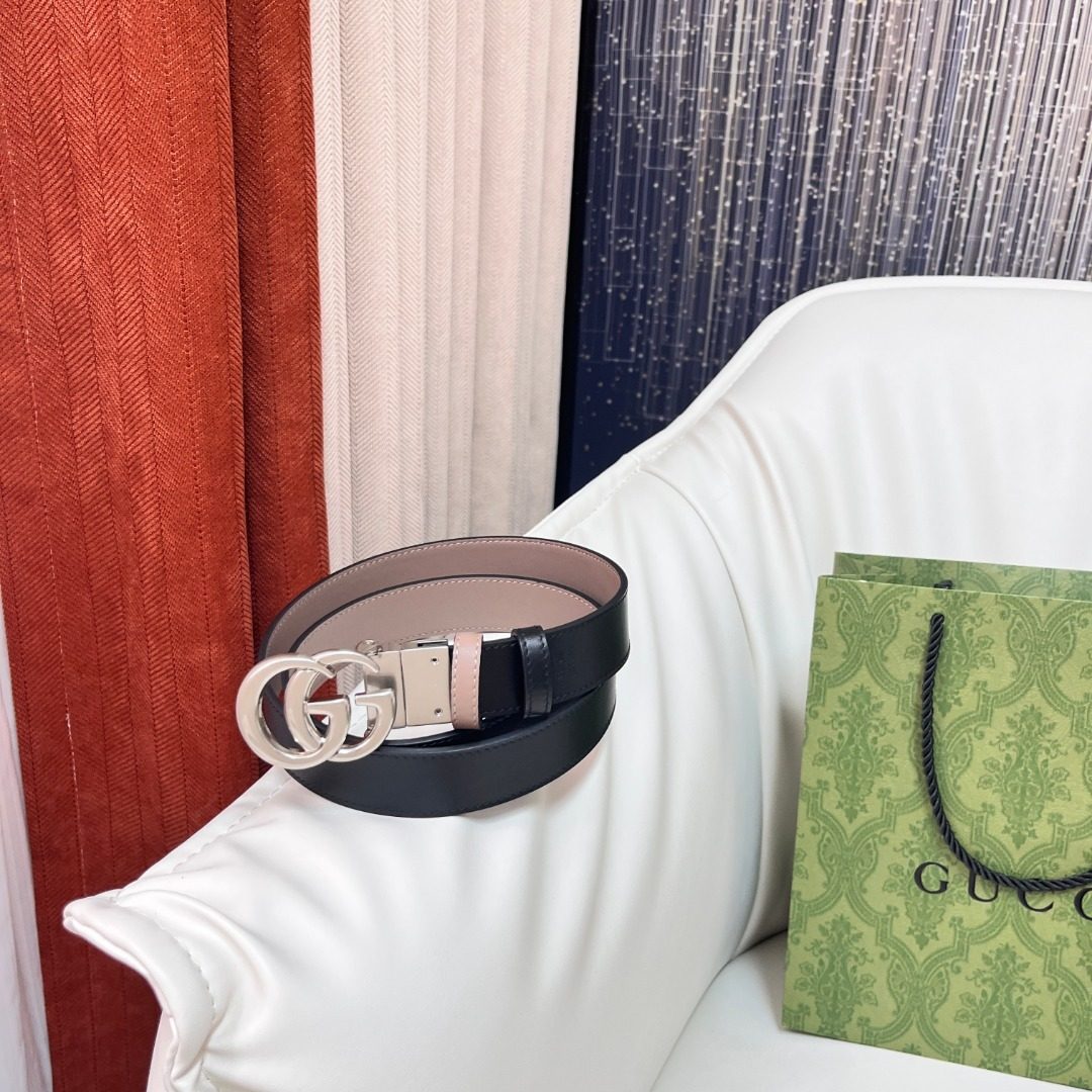 Gucci GG Marmont Leather Belt