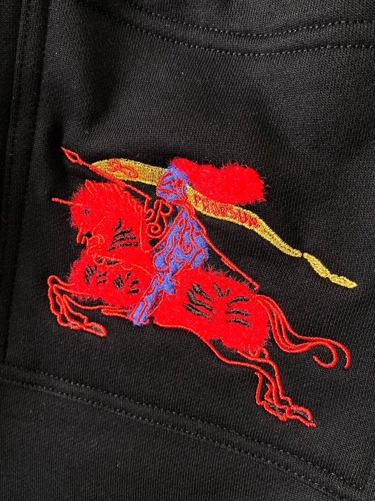 Burberry Red Bull Embroidered Shorts