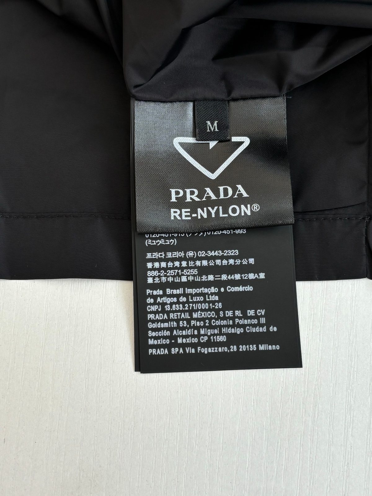 Prada Re-Nylon Black Puffer Jacket