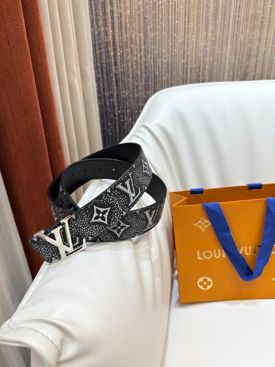 Louis Vuitton Monogram Canvas Leather Belt