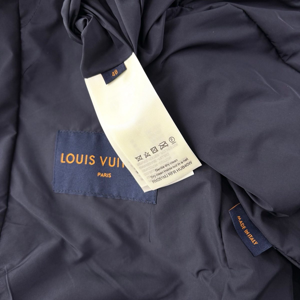 Louis Vuitton Quilted Navy Jacket