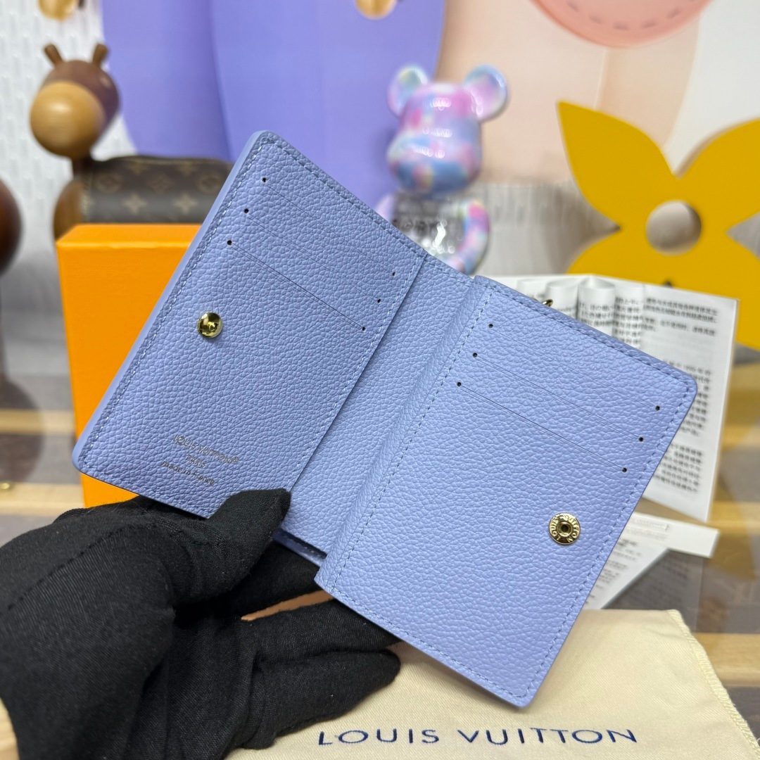 Louis Vuitton Periwinkle Leather Compact Wallet