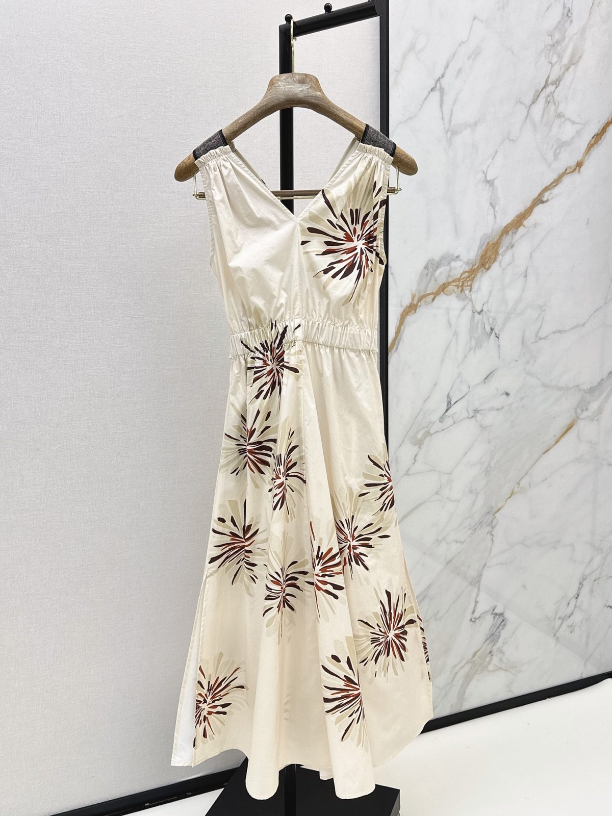 100% Cotton Floral Print Sleeveless Dress