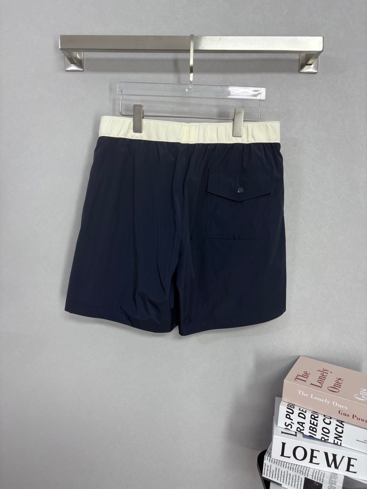 Loewe Nylon Cargo Shorts Navy