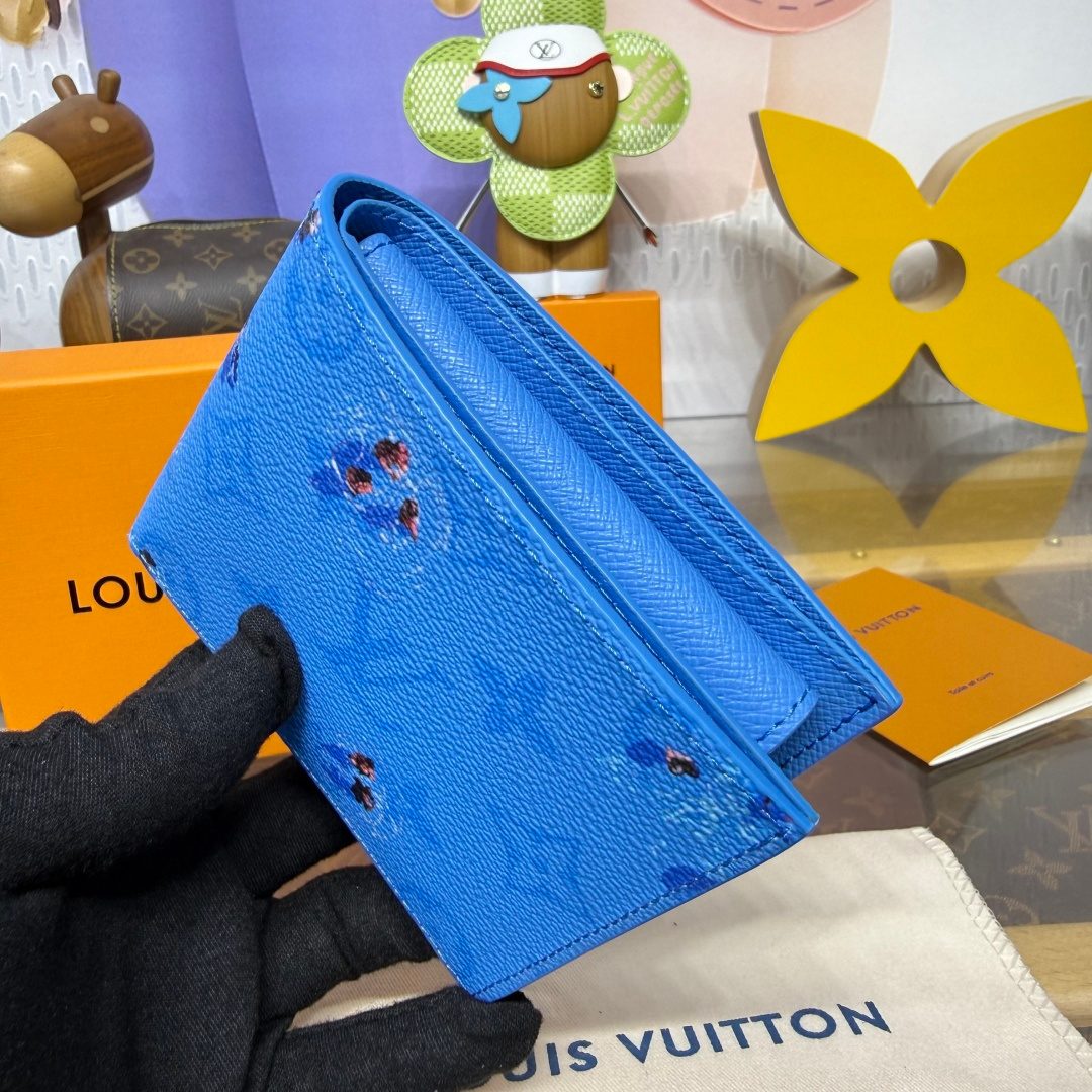 Louis Vuitton Epi Leather Wallet Blue