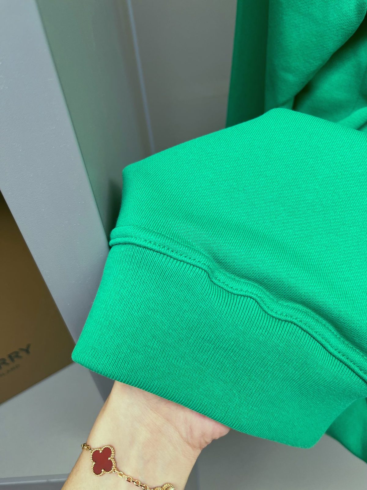 Burberry Logo Crewneck Sweatshirt Green