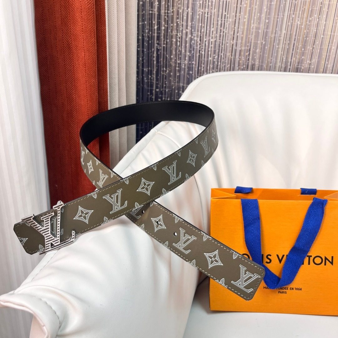Louis Vuitton Monogram Canvas Leather Belt