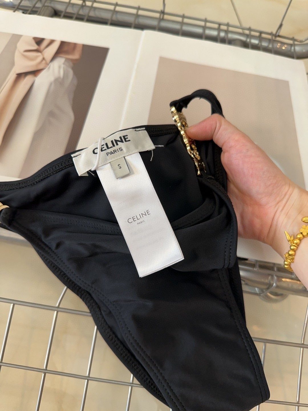 Celine Paris Black Bikini Briefs
