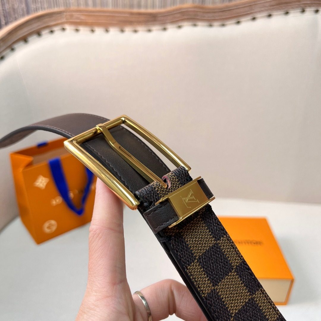 Louis Vuitton Damier Canvas Leather Belt