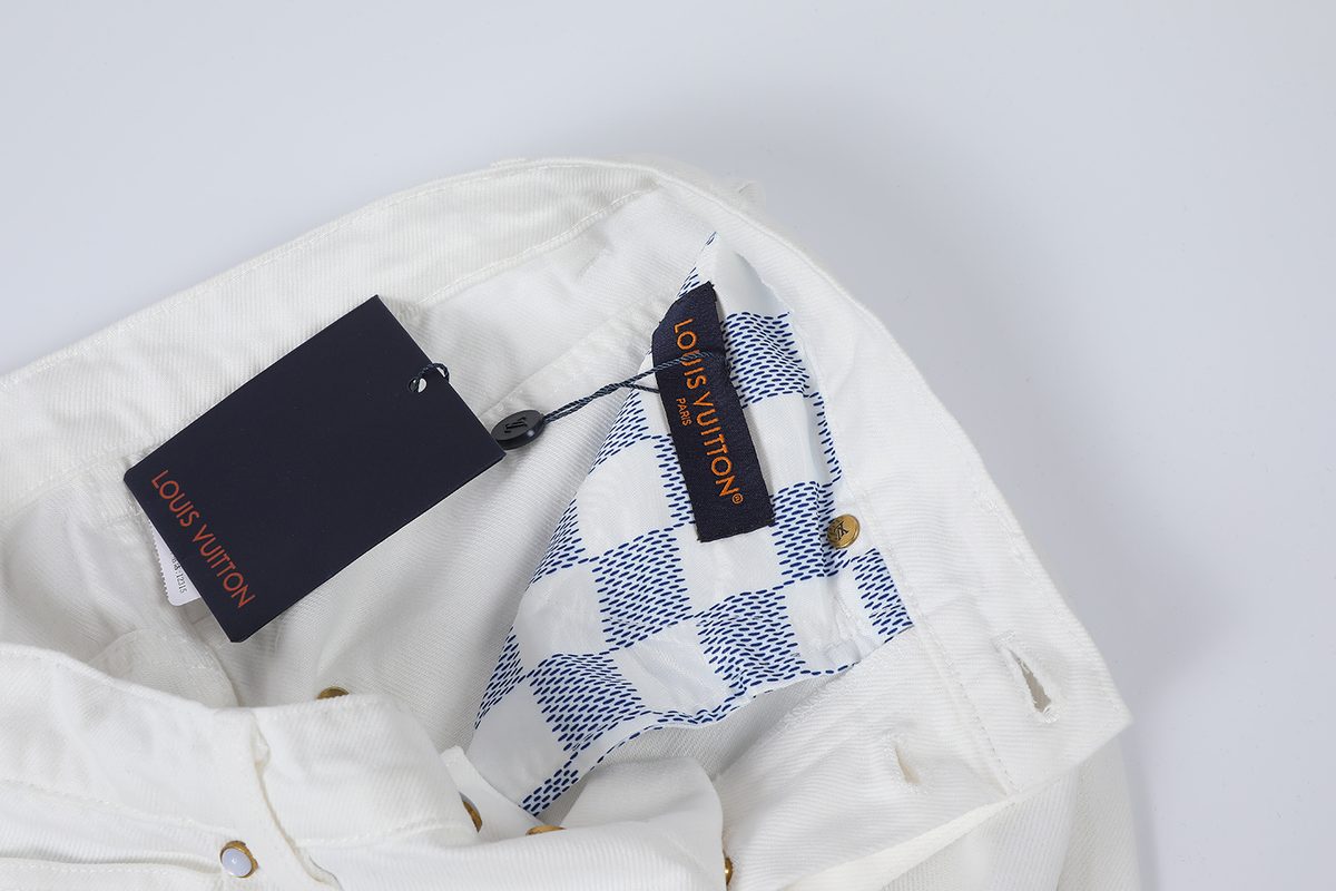Louis Vuitton Danube White Denim Jeans