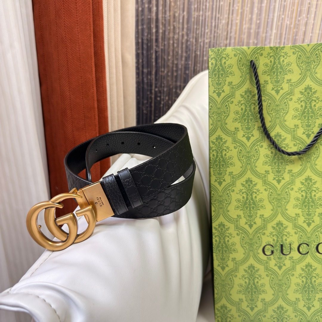 Gucci GG Marmont Leather Belt Black